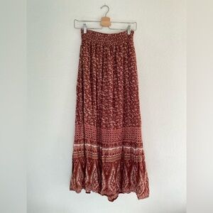Floral Bohemian Maxi Skirt